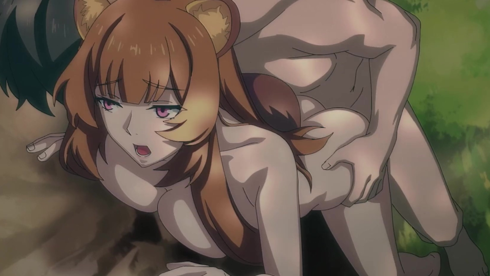 Hentai: Naofumi mata a su esclava alta y baja Raphtalia junto al río (Rise of the Shield Hero)