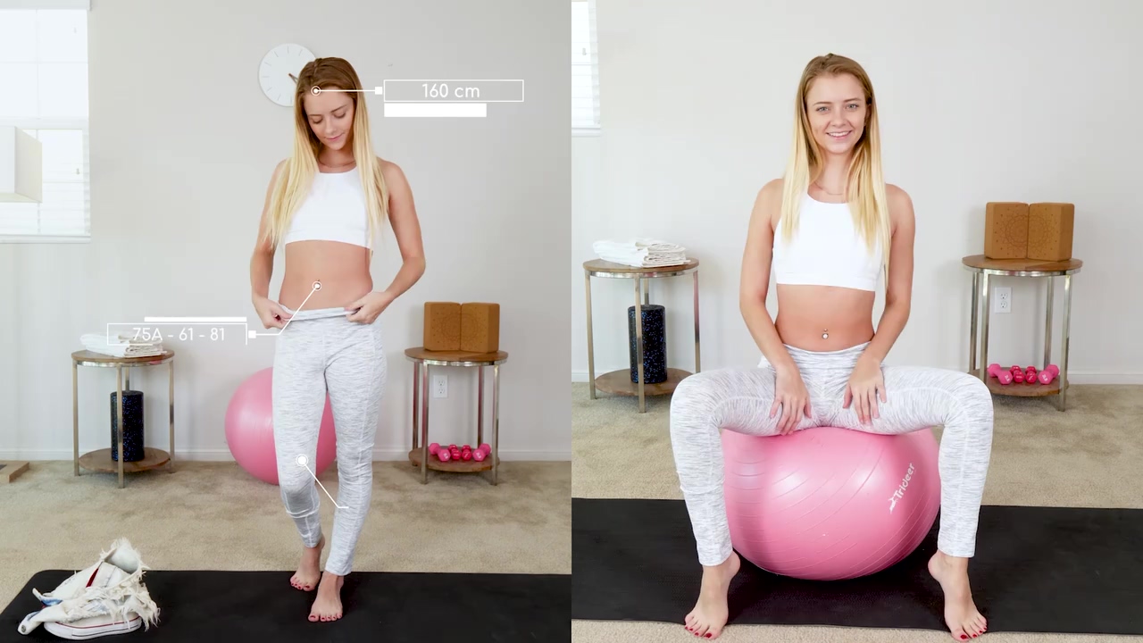 ADOLESCENTE EN FORMA CON COÑO PELUDO UTILIZADO PARA CASTING DE FITNESS