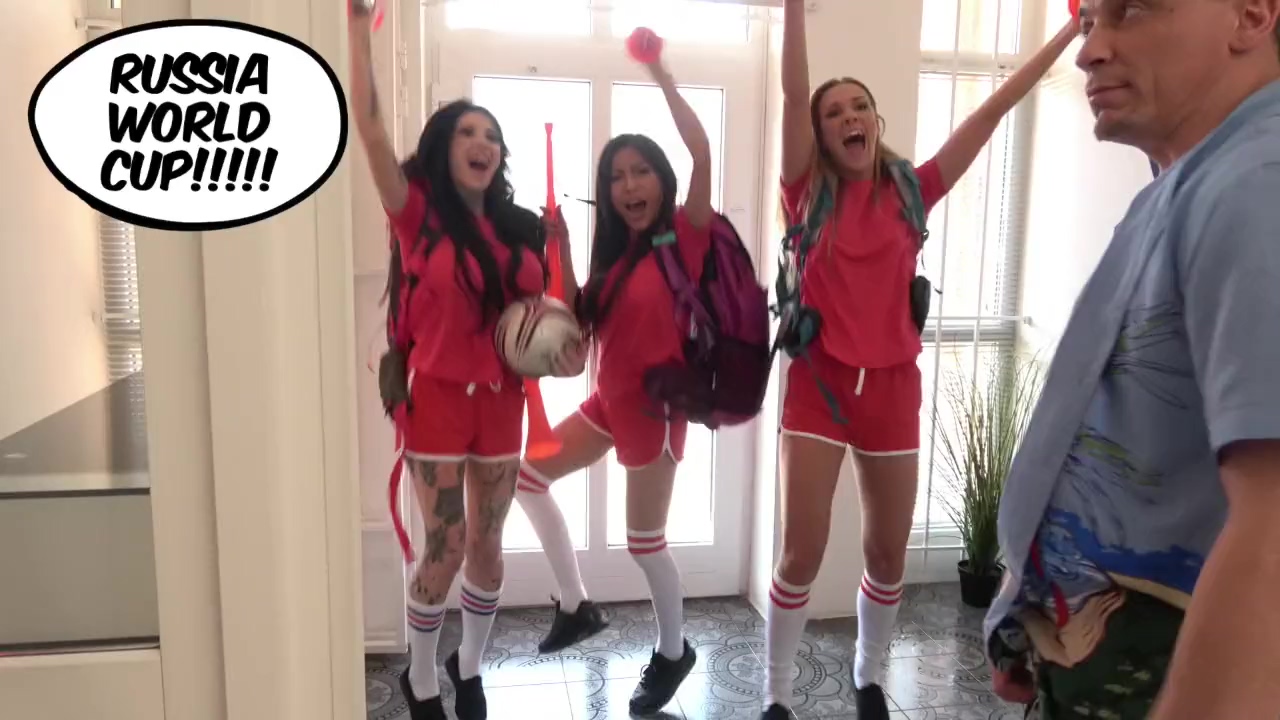 Orgía loca interracial para los fanáticos de la Copa del Mundo de Rusia