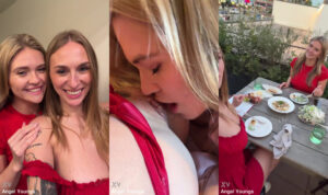Angel Youngs y Angie Faith tienen sexo y cita lésbica