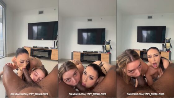 Auhneesh Nicole e Izzy Swallows se turnan para chupar una BBC