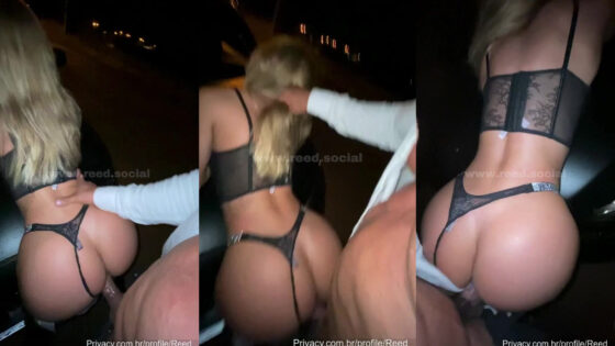 Reed_cht es golpeada fuera de su auto