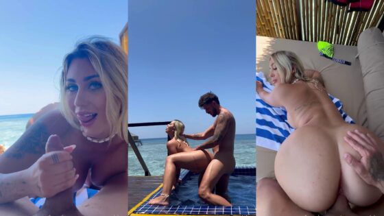Saray Robles se la follan en un bungalow sobre el agua