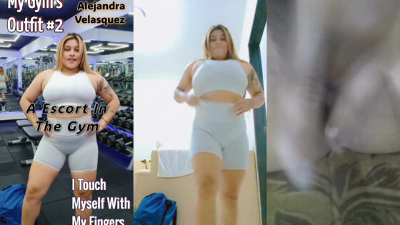 Tocándome después del gimnasio