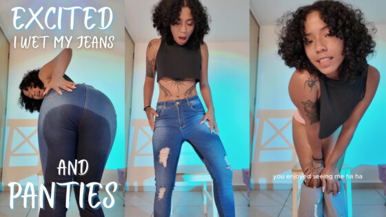 Emocionado, mojé mis jeans y bragas