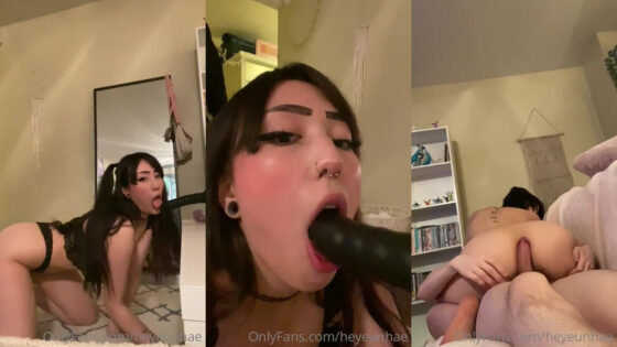 Heyeunhae sopla una máquina de follar y monta una polla