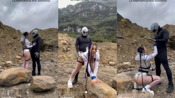 Kathrin3 sexo de fantasía al aire libre con un extraterrestre