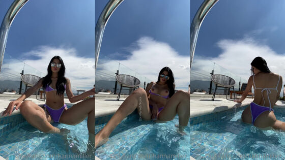 La masturbación en la piscina de Hanna Miller