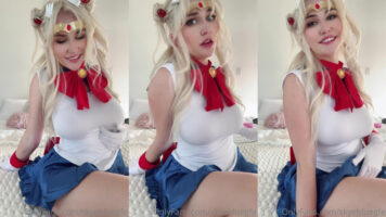 Skye Blue con sus buenas tetas hace su video hot