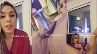 Bolivianamimi – MimiBoliviana Latina masturbándose con su juguete para OnlyFans Latino