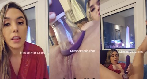 Bolivianamimi – MimiBoliviana Latina masturbándose con su juguete para OnlyFans Latino
