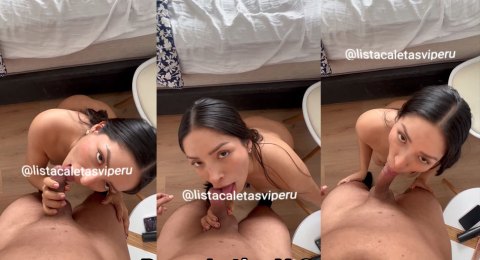 BabyTwerkPeru Latina realiza mamada para OnlyFans Latino