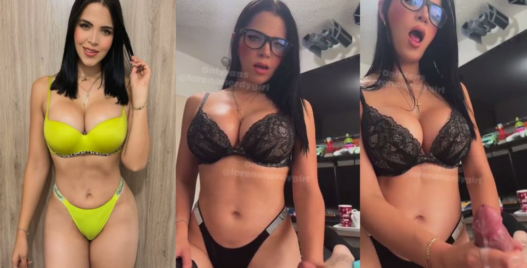 LorenaNerdyGirl Latina masturbando a hombre para OnlyFans Latino gratis
