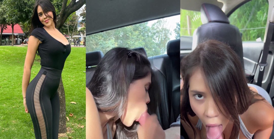 DayannaVargas Latina realiza mamada dentro de automóvil para OnlyFans Latino